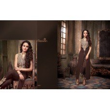 MS 16008 BROWN MASKEEN BY MAISHA PARTY WEAR SUIT